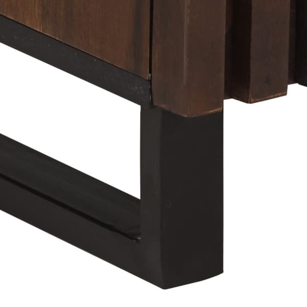 vidaXL Skjenk brun 40x34x75 cm heltre mango