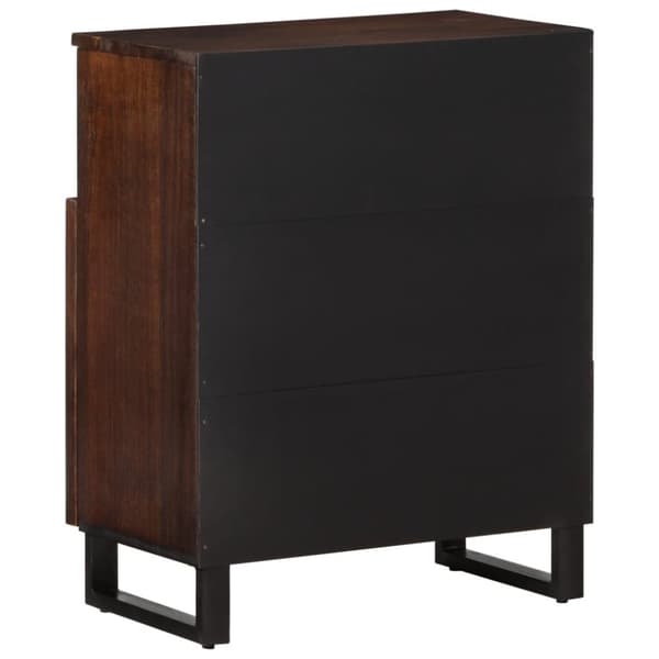 vidaXL skænk 60x34x75 cm massivt mangotræ brun