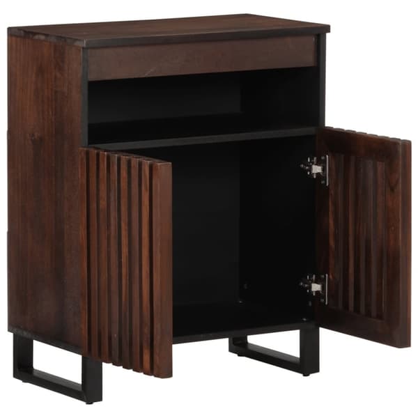 vidaXL skænk 60x34x75 cm massivt mangotræ brun