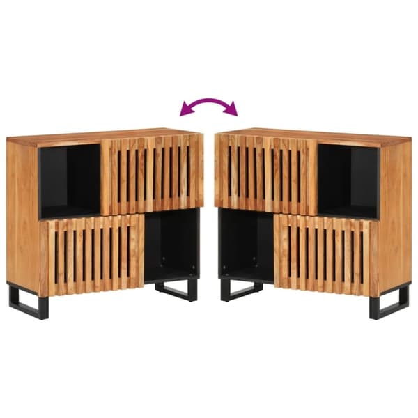 vidaXL Senkki 80x34x75 cm täysi akaasiapuu