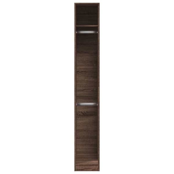 vidaXL Garderobe brun eik 30x50x200 cm konstruert tre