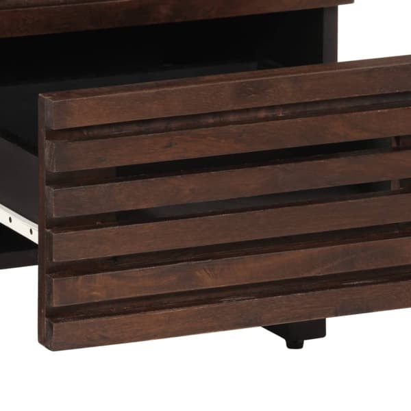 vidaXL Skjenk brun 40x34x75 cm heltre mango