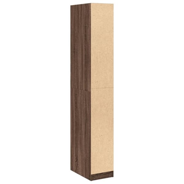 vidaXL klædeskab 30x50x200 cm konstrueret træ brun egetræsfarve