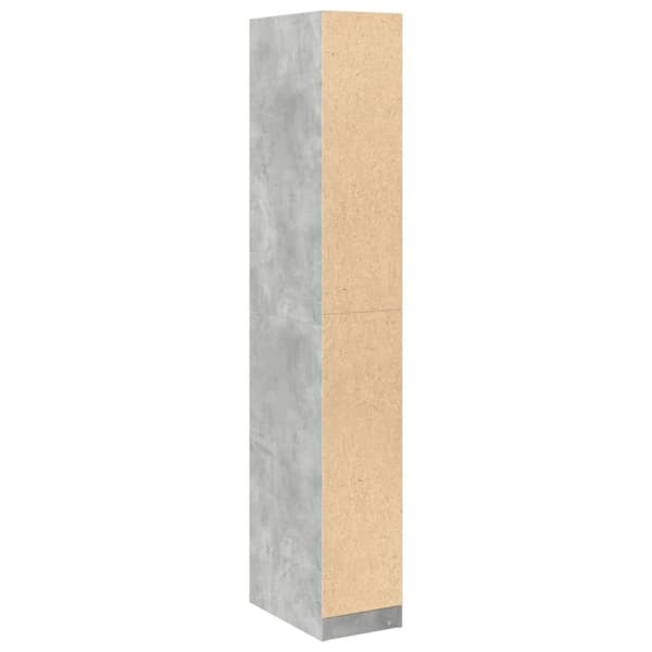 vidaXL klædeskab 30x50x200 cm konstrueret træ betongrå