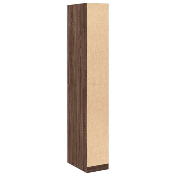 vidaXL klædeskab 30x50x200 cm konstrueret træ brun egetræsfarve