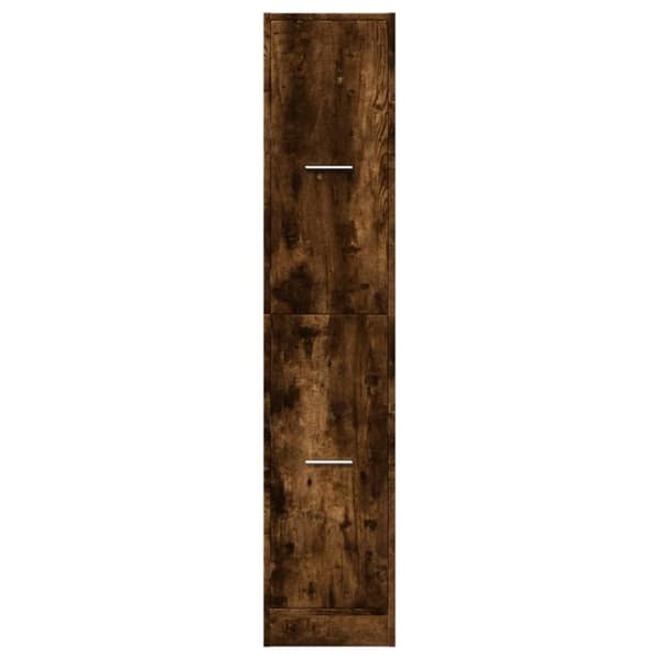 vidaXL apotekerskab 30x41x144,5 cm konstrueret træ røget egetræsfarve