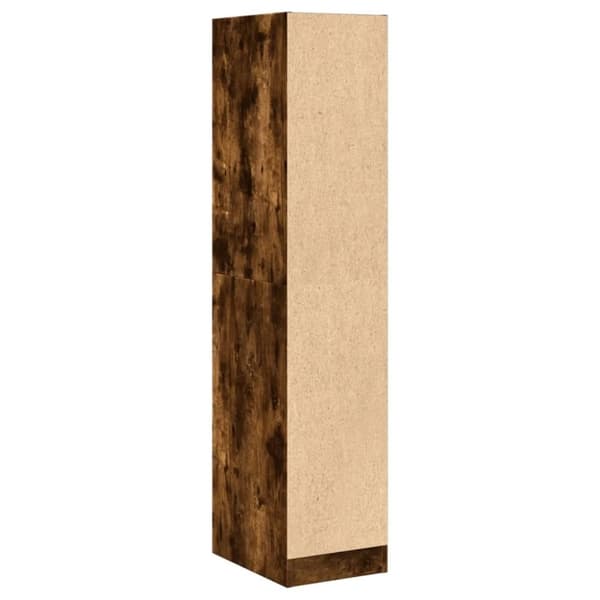 vidaXL apotekerskab 30x41x144,5 cm konstrueret træ røget egetræsfarve