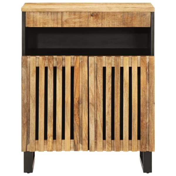vidaXL skænk 60x34x75 cm massivt ru mangotræ