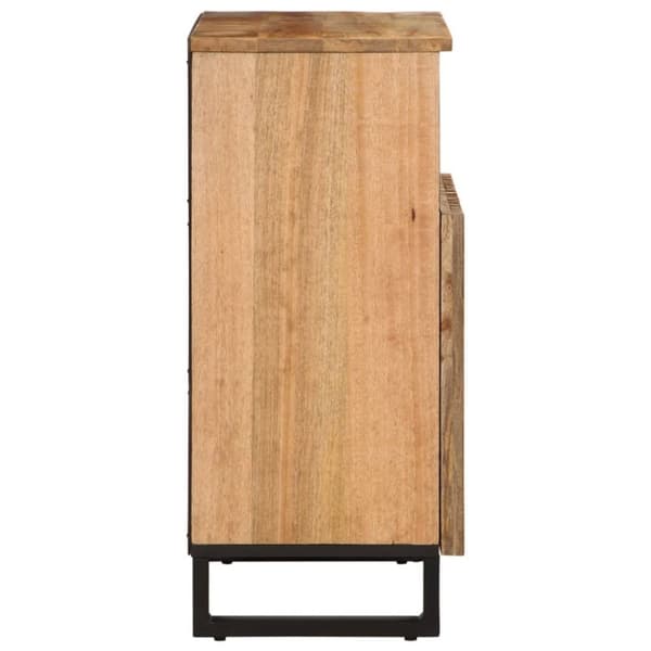vidaXL skænk 60x34x75 cm massivt ru mangotræ