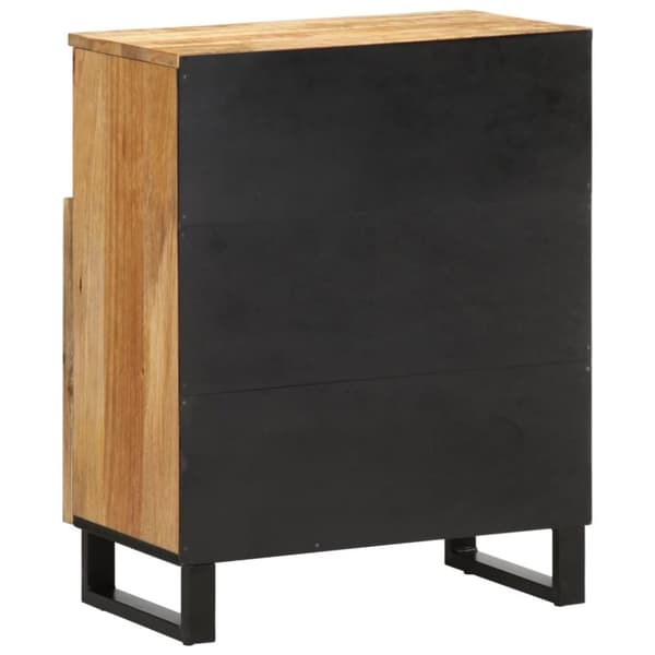 vidaXL skænk 60x34x75 cm massivt ru mangotræ