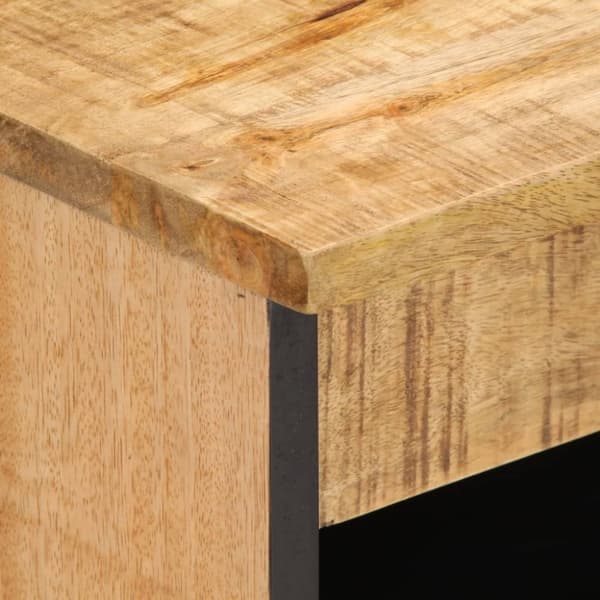 vidaXL skænk 60x34x75 cm massivt ru mangotræ
