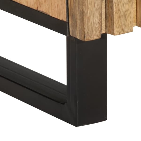 vidaXL skænk 60x34x75 cm massivt ru mangotræ