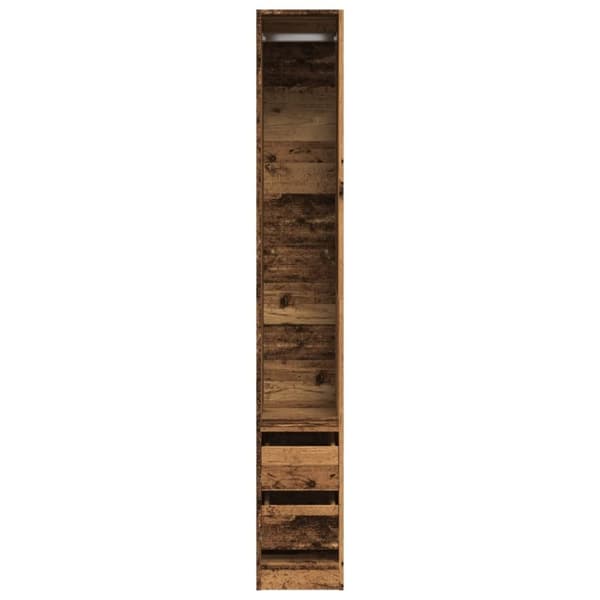vidaXL Garderobe gammelt tre 30x50x200 cm konstruert tre