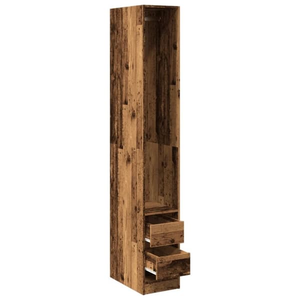 vidaXL Garderobe gammelt tre 30x50x200 cm konstruert tre