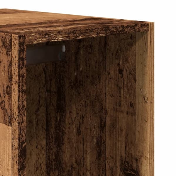 vidaXL Garderobe gammelt tre 30x50x200 cm konstruert tre