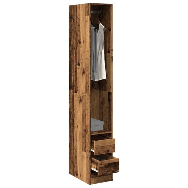 vidaXL Garderobe gammelt tre 30x50x200 cm konstruert tre