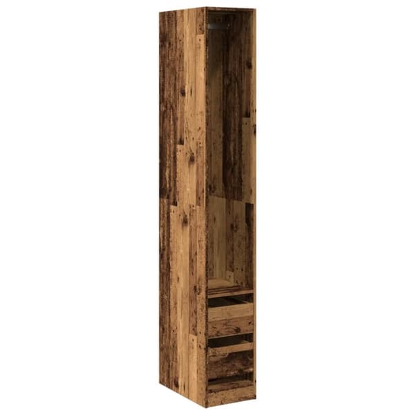 vidaXL Garderobe gammelt tre 30x50x200 cm konstruert tre