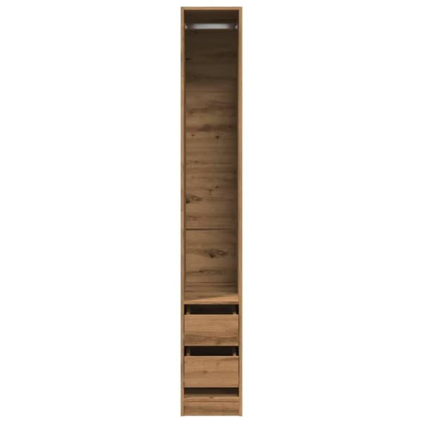 vidaXL Garderob ek 30x50x200 cm konstruerat trä
