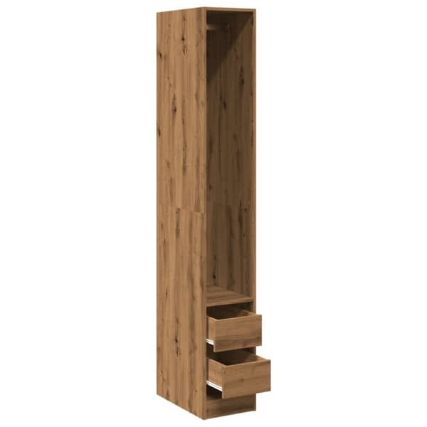 vidaXL Garderob ek 30x50x200 cm konstruerat trä