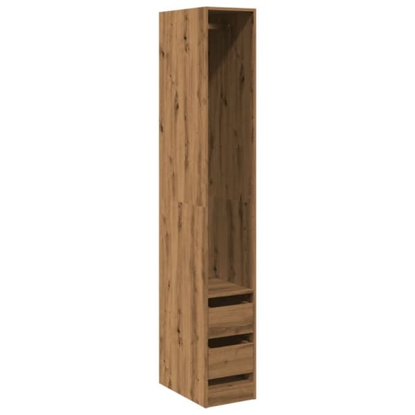 vidaXL Garderob ek 30x50x200 cm konstruerat trä