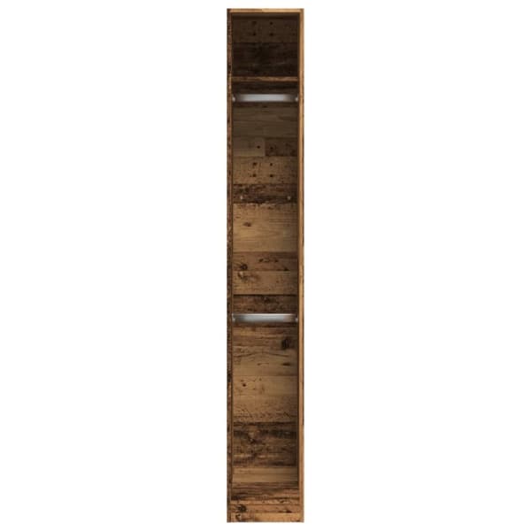vidaXL Garderobe gammelt tre 30x50x200 cm konstruert tre