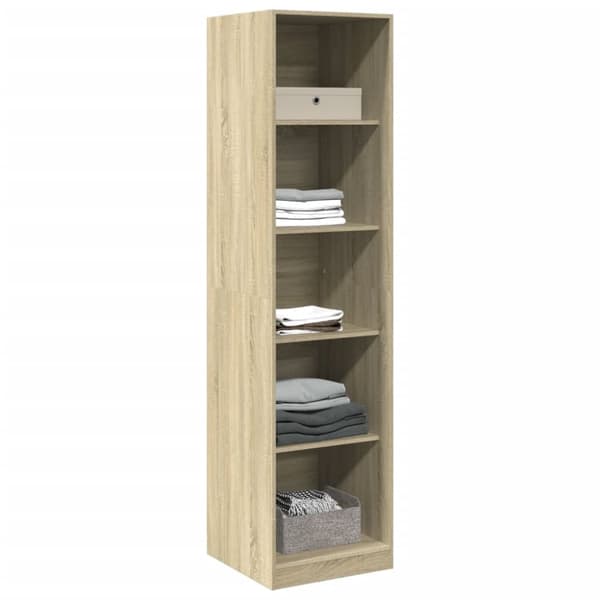 klædeskab 50x50x200 cm konstrueret træ sonoma-eg