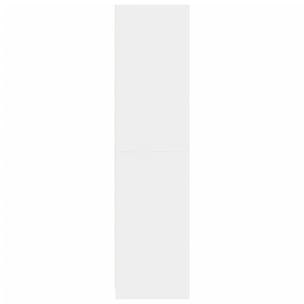 klædeskab 100x50x200 cm konstrueret træ hvid