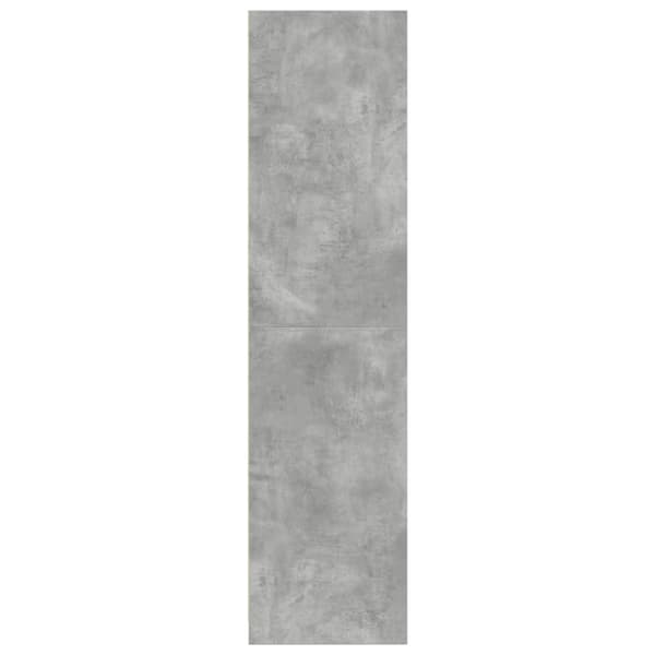 klædeskab 80x50x200 cm konstrueret træ betongrå