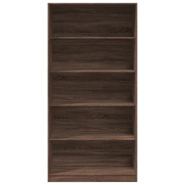 Klädskåp brun ek 100x50x200 cm konstruerat trä