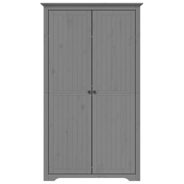 Klädskåp BODO grå 99x53,5x173 cm massiv furu