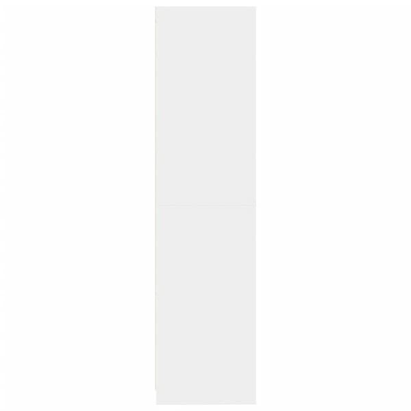Garderob vit 100x50x200 cm konstruerat trä