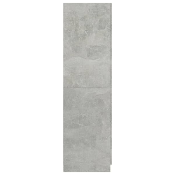 Vaatekaappi, betoninharmaa, 80x52x180 cm, puupohjainen materiaali