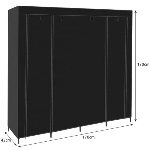 Vikbar Garderob / Tyggarderob - 170 cm