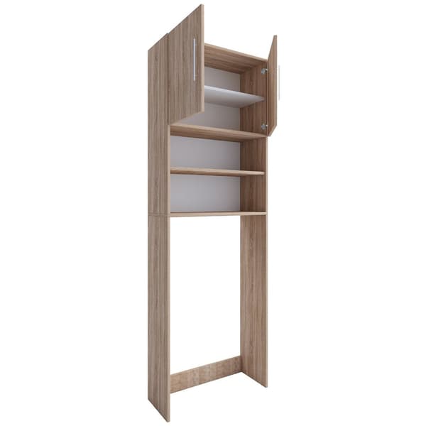 Jutas garderobeskap skap vaskemaskin 2 dører eik dekor.
