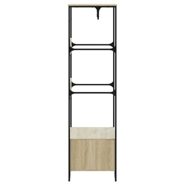 vidaXL klædeskab 90x50x180 cm konstrueret træ sonoma-eg