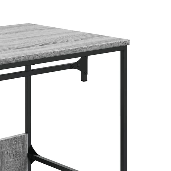 vidaXL Garderobe grå sonoma 90x50x180 cm konstruert tre