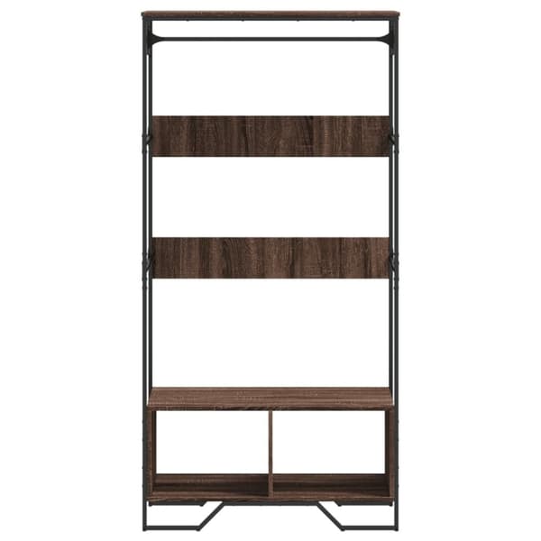 vidaXL Garderobe brun eik 90x50x180 cm konstruert tre