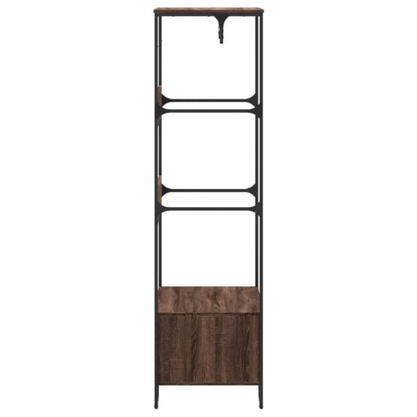 vidaXL Garderobe brun eik 90x50x180 cm konstruert tre
