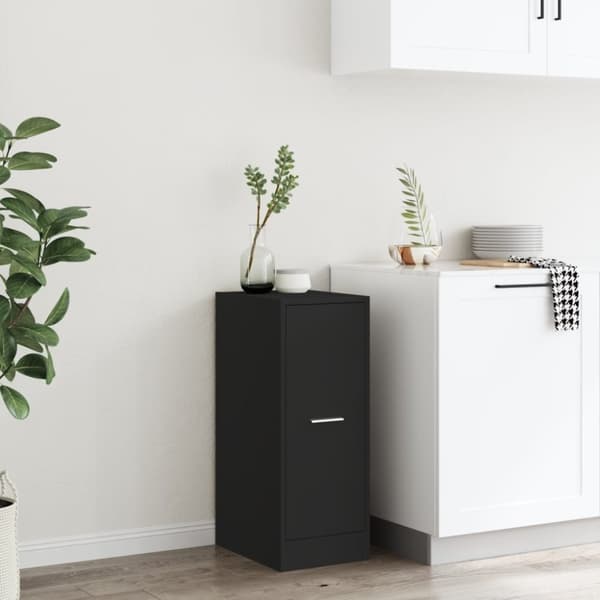vidaXL Apotekskap svart 30x41x77,5 cm konstruert tre