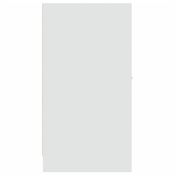 vidaXL Apotekskap hvit 30x41x77,5 cm konstruert tre