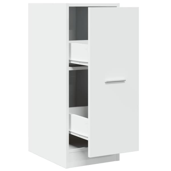 vidaXL Apotekskap hvit 30x41x77,5 cm konstruert tre