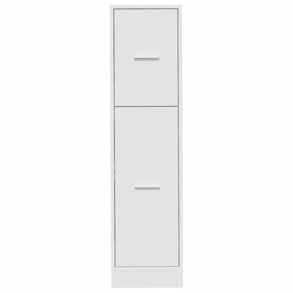 vidaXL Apotekskap hvit 30x41x118 cm konstruert tre