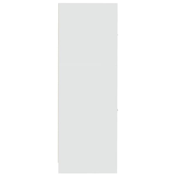 vidaXL Apotekskap hvit 30x41x118 cm konstruert tre