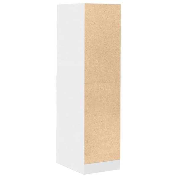vidaXL Apotekskap hvit 30x41x118 cm konstruert tre
