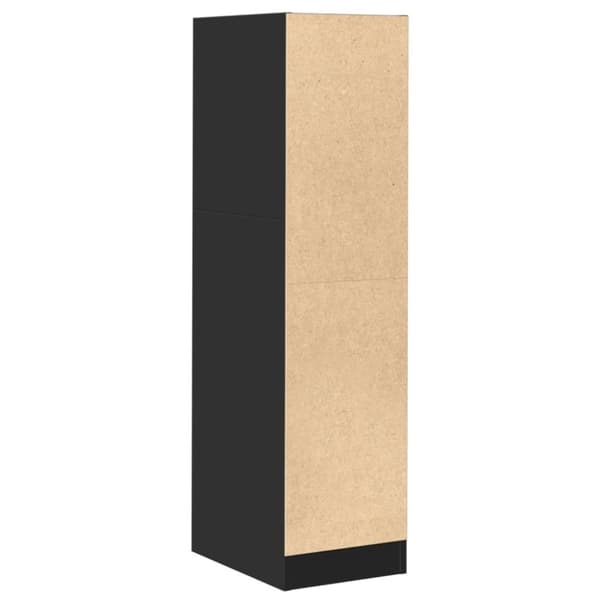 vidaXL Apotekskap svart 30x41x118 cm konstruert tre