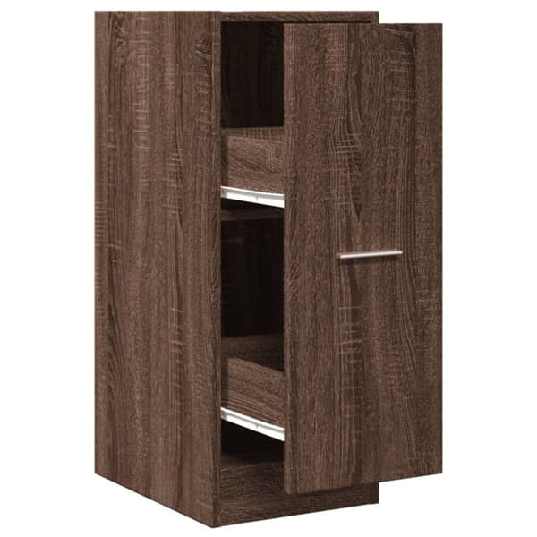 vidaXL Apotekskap brun eik 30x41x77,5 cm konstruert tre