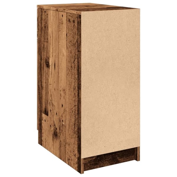 vidaXL skab til skrivebord 33x50x75 cm konstrueret træ antikt træ