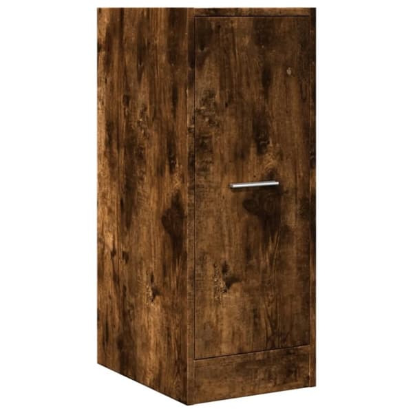 vidaXL apotekerskab 30x41x77,5 cm konstrueret træ røget egetræsfarve