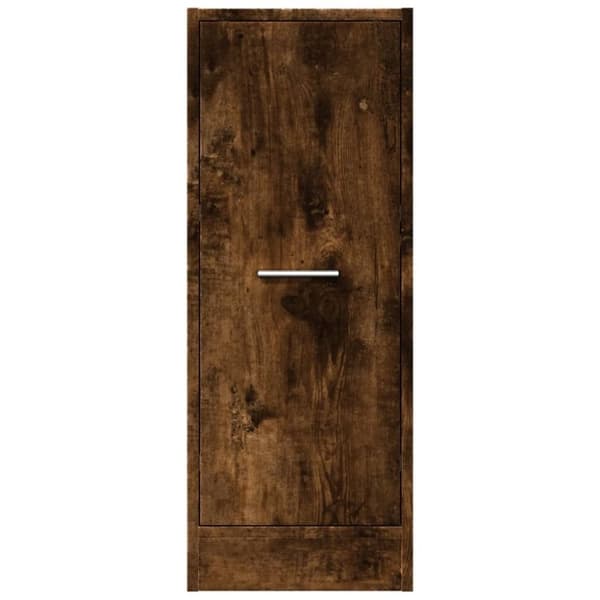 vidaXL apotekerskab 30x41x77,5 cm konstrueret træ røget egetræsfarve