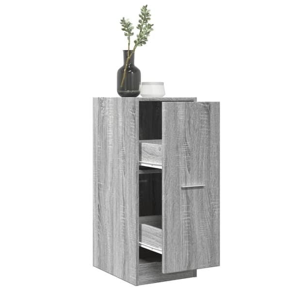 vidaXL apotekerskab 30x41x77,5 cm konstrueret træ grå sonoma-eg